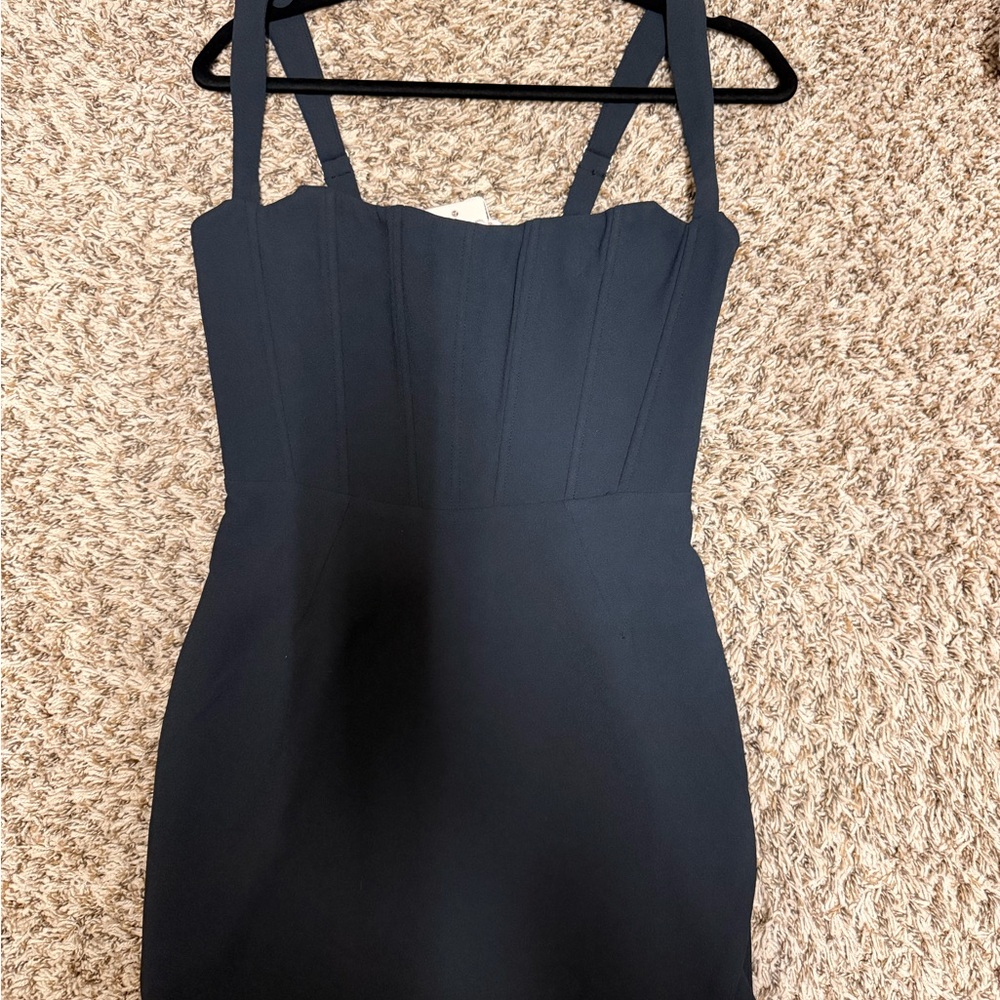 Oh Polly Navy Mini Dress